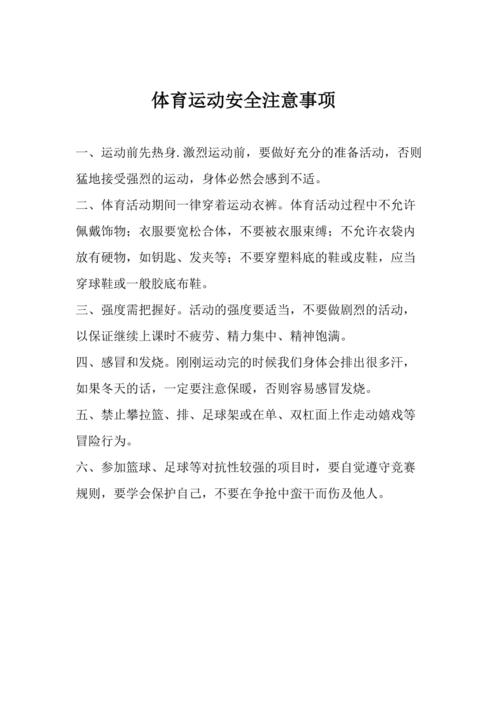 青少年体育赛事的安全管理措施