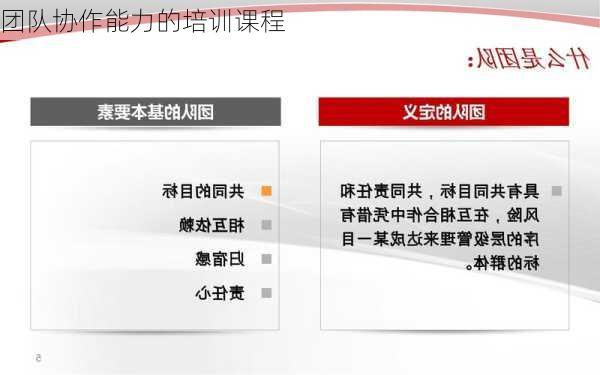 团队协作能力的培训课程