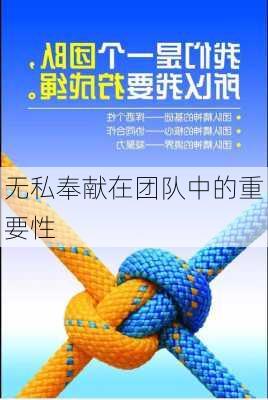 无私奉献在团队中的重要性