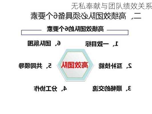 无私奉献与团队绩效关系