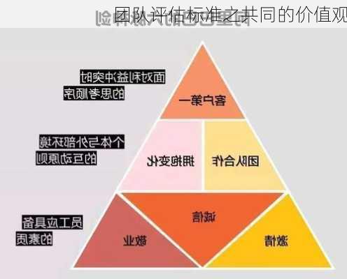 团队评估标准之共同的价值观