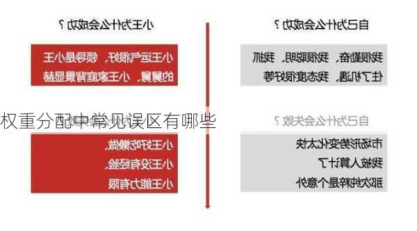 权重分配中常见误区有哪些