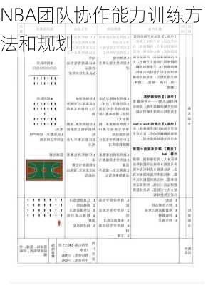 NBA团队协作能力训练方法和规划