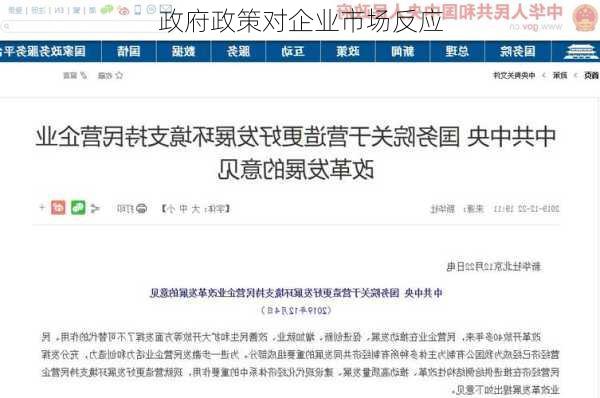 政府政策对企业市场反应
