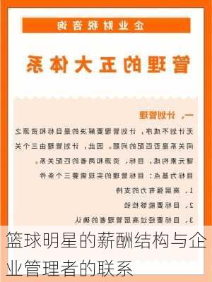 篮球明星的薪酬结构与企业管理者的联系