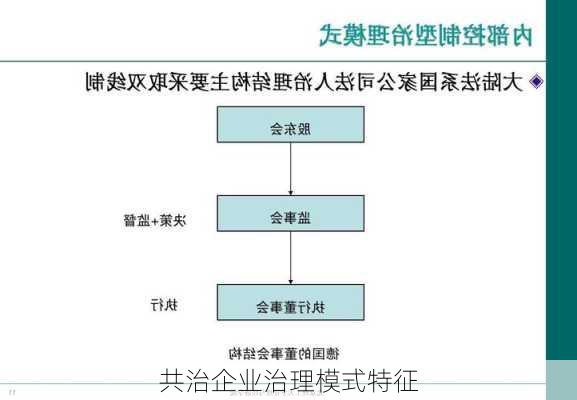 共治企业治理模式特征