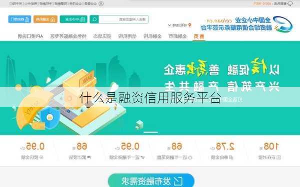 什么是融资信用服务平台