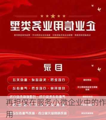 再担保在服务小微企业中的作用