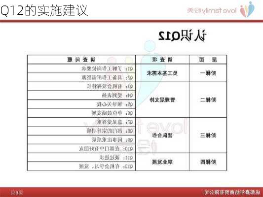 Q12的实施建议