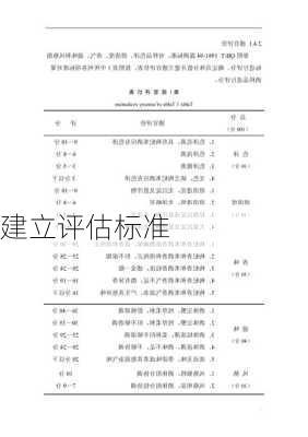 建立评估标准