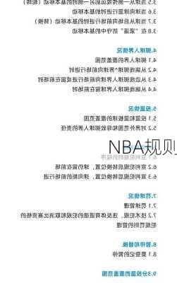 NBA规则