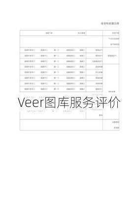 Veer图库服务评价