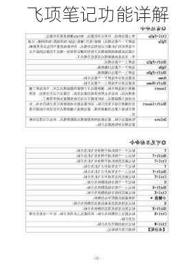 飞项笔记功能详解