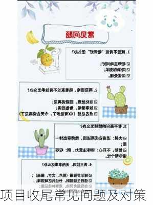 项目收尾常见问题及对策