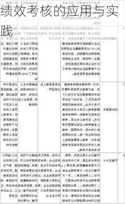 绩效考核的应用与实践