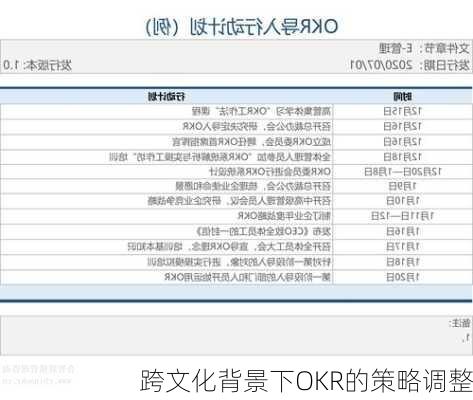 跨文化背景下OKR的策略调整