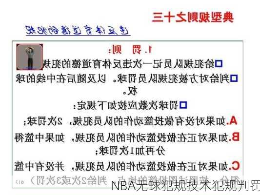 NBA无球犯规技术犯规判罚