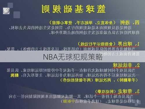 NBA无球犯规策略