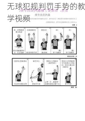 无球犯规判罚手势的教学视频