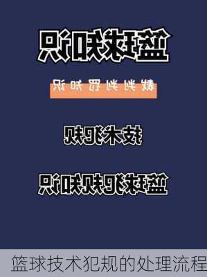 篮球技术犯规的处理流程