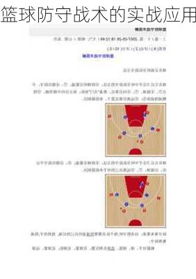 篮球防守战术的实战应用