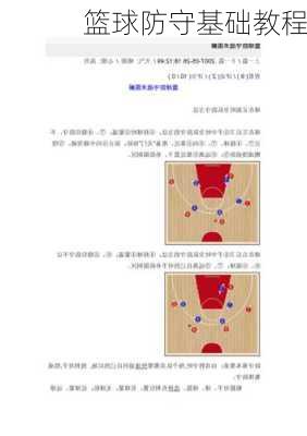 篮球防守基础教程