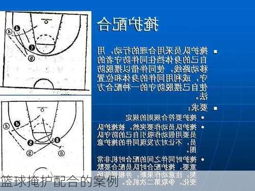 篮球掩护配合的案例