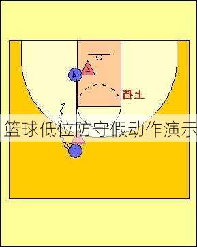 篮球低位防守假动作演示