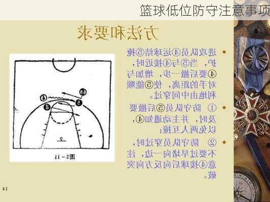 篮球低位防守注意事项