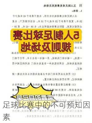 足球比赛中的不可预知因素