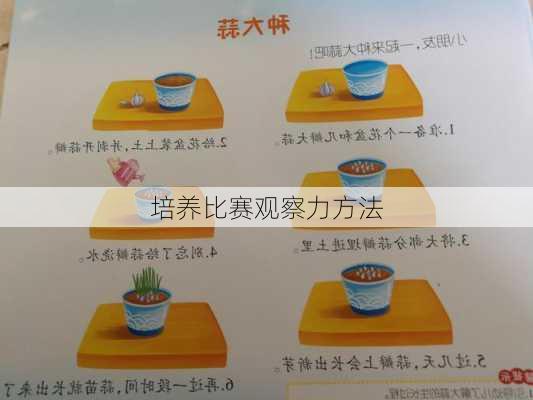 培养比赛观察力方法