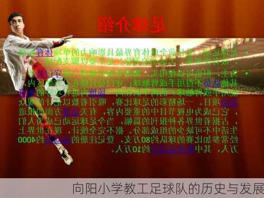 向阳小学教工足球队的历史与发展