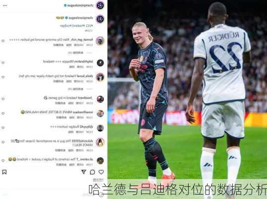 哈兰德与吕迪格对位的数据分析