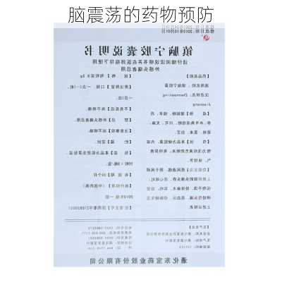 脑震荡的药物预防