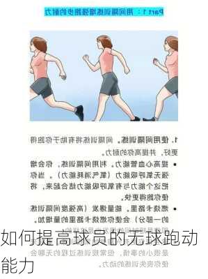 如何提高球员的无球跑动能力