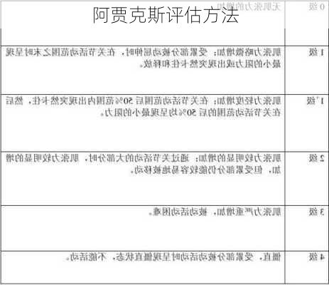 阿贾克斯评估方法