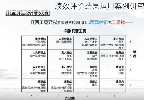 绩效评价结果运用案例研究