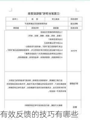 有效反馈的技巧有哪些