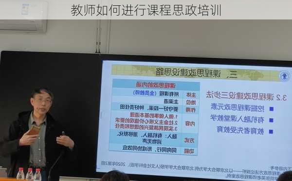 教师如何进行课程思政培训