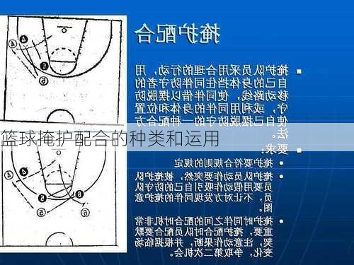 篮球掩护配合的种类和运用