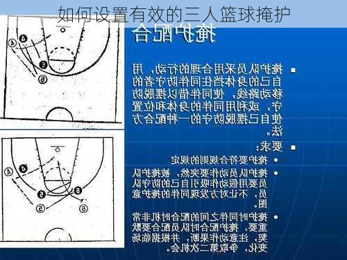 如何设置有效的三人篮球掩护