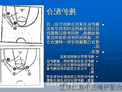 篮球比赛中的掩护配合