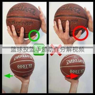 篮球投篮手部动作分解视频
