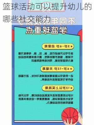 篮球活动可以提升幼儿的哪些社交能力