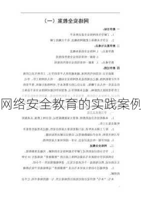 网络安全教育的实践案例