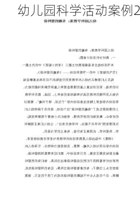 幼儿园科学活动案例2