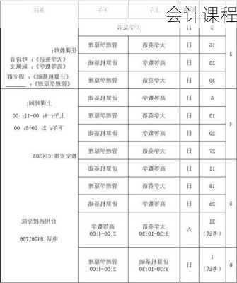 会计课程