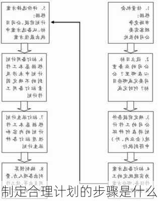 制定合理计划的步骤是什么