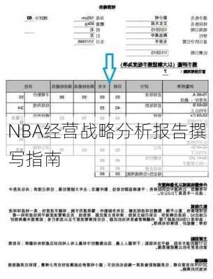 NBA经营战略分析报告撰写指南
