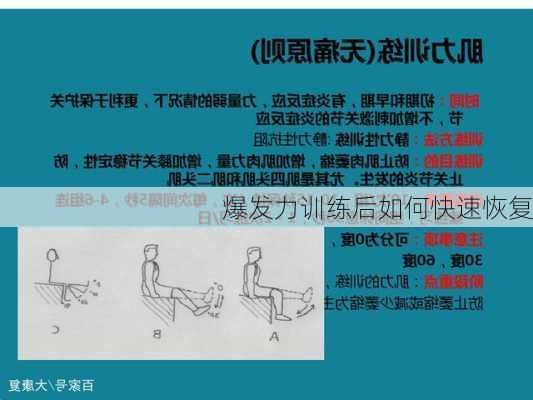 爆发力训练后如何快速恢复